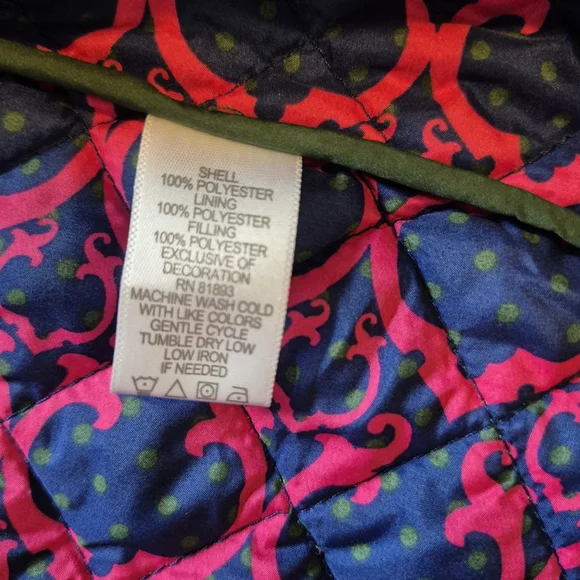 C. Wonder Green Pea Coat with Quilted Design - Picture 14 of 14